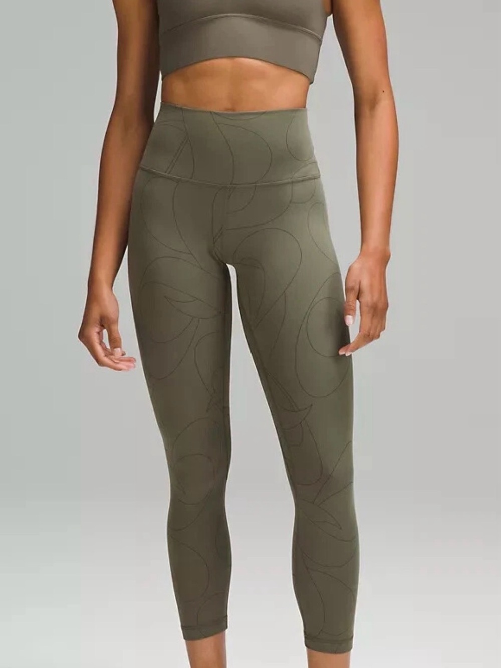 Lululemon High-Waist Align Leggings in Olive Size 8